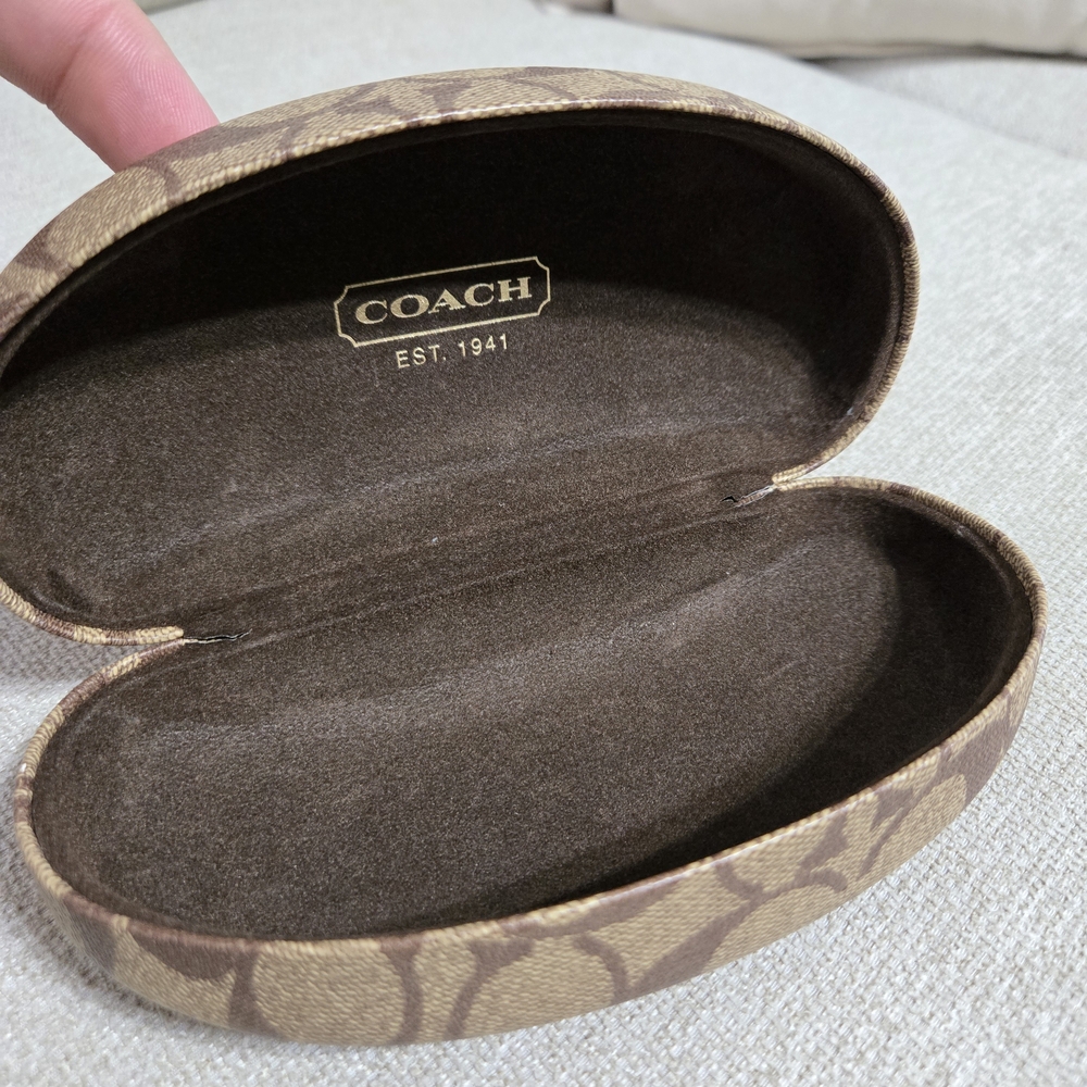 Coach Brown Sunglasses Case